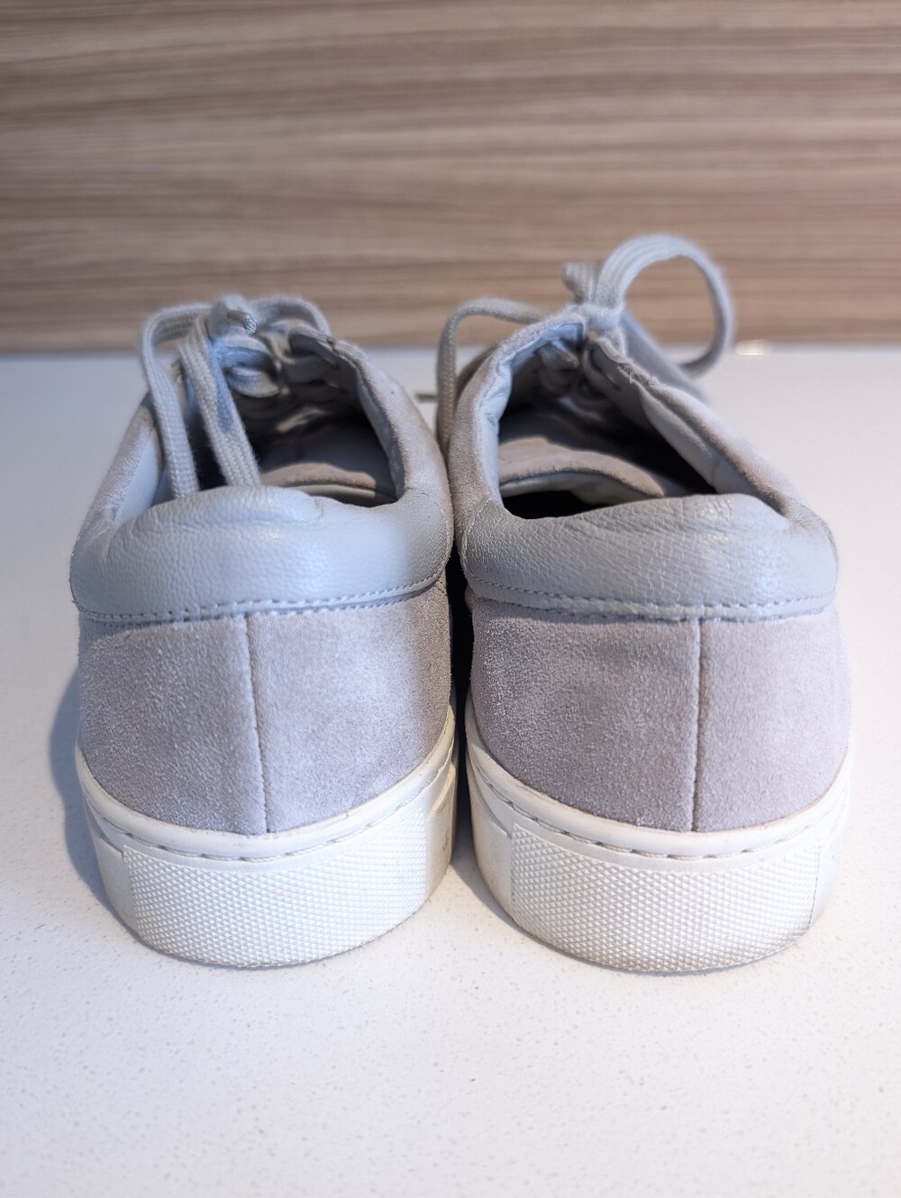 The White Company Gray Leather sneakers - Picture 2 of 5
